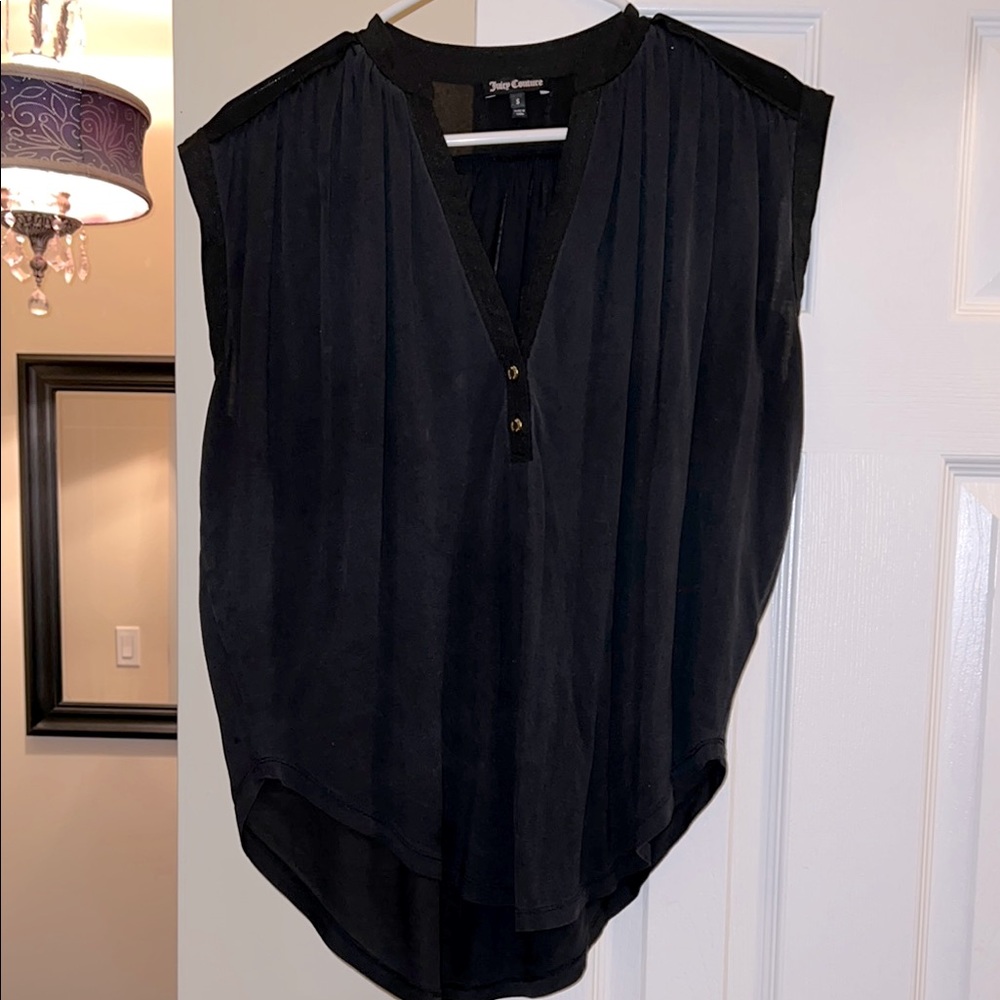 Juicy Couture blouse oversized Small top-bought from Juicy store by me- EUC Y2K